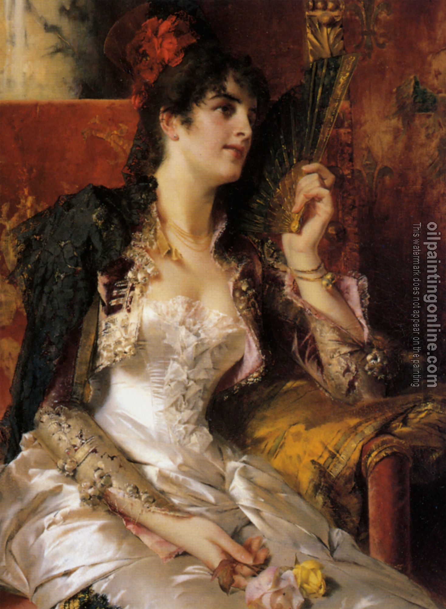 Conrad Kiesel - Senorita with a Fan